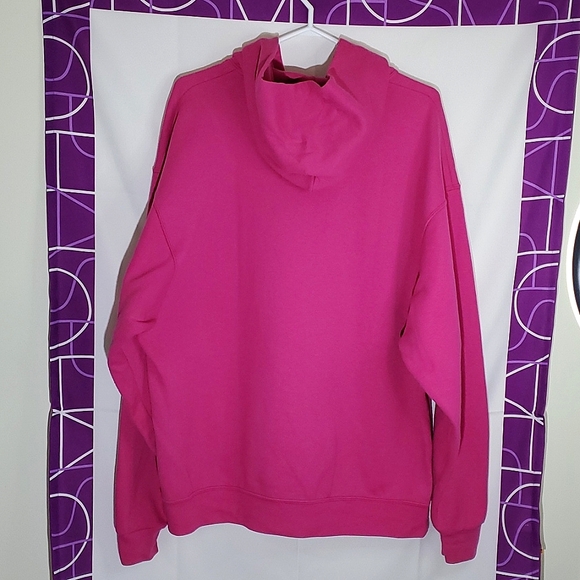 Jerzees NuBlend Pink "Love 01 Another" Long Sleeve Hoodie - Size XLarge - Picture 7 of 12